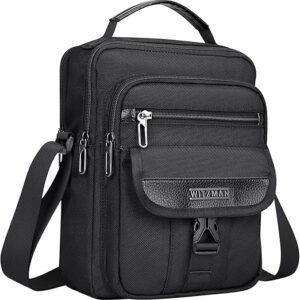 WITZMAN Crossbody Bag for Men Small Travel